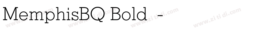 MemphisBQ Bold字体字体转换